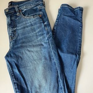 GAP jeans, medium wash, no holes